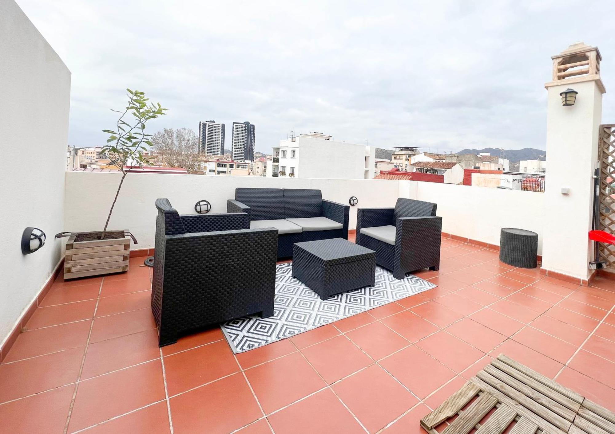 Ferienwohnung Barcelo 30, Terrace, Center, Garage On Request, Quite Neighborhood, Ba Málaga Exterior foto